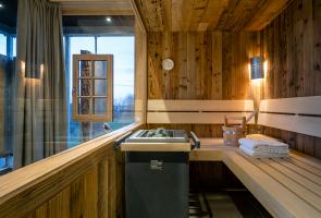 Finnische Sauna im Bergchalet